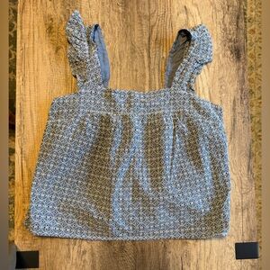 GAP Blue Eyelet Tank Top Women’s Medium